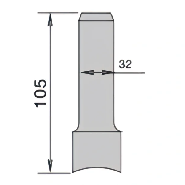 Vulcan D Punch Shape (38.11-50.80)