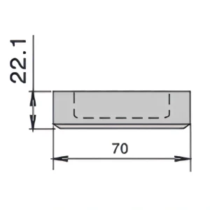 Vulcan C Stripper Shape (25.41-38.10)